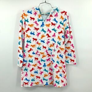 Garnet‎ Hill Unicorn Terrycloth Swim Coverup Sz L